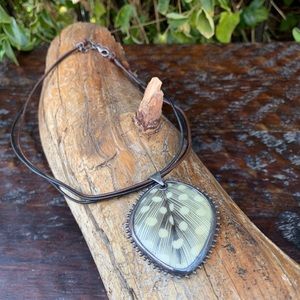 Retired Silpada Feather pendant Necklace